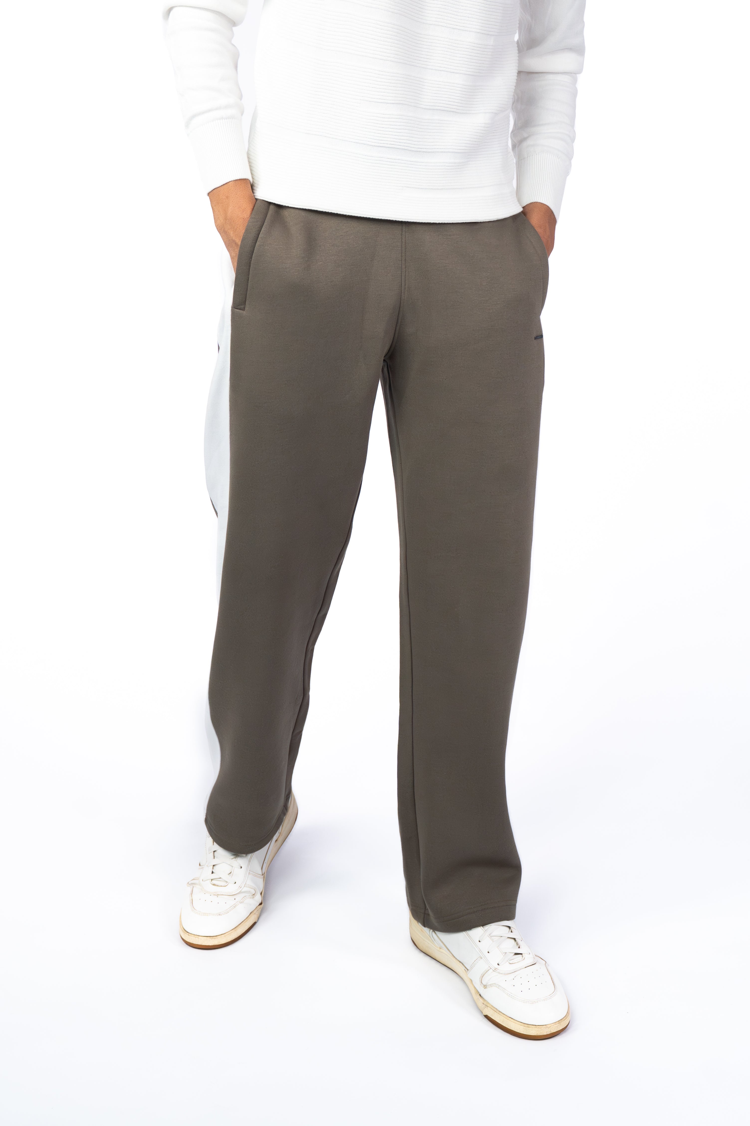 Men’s Olive Side Stripe Jogger