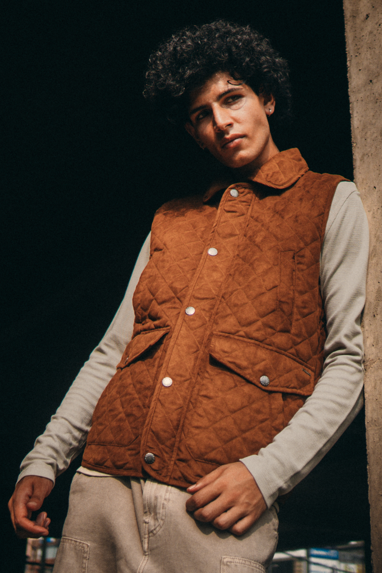 Hornett Suede Quilted Jacket