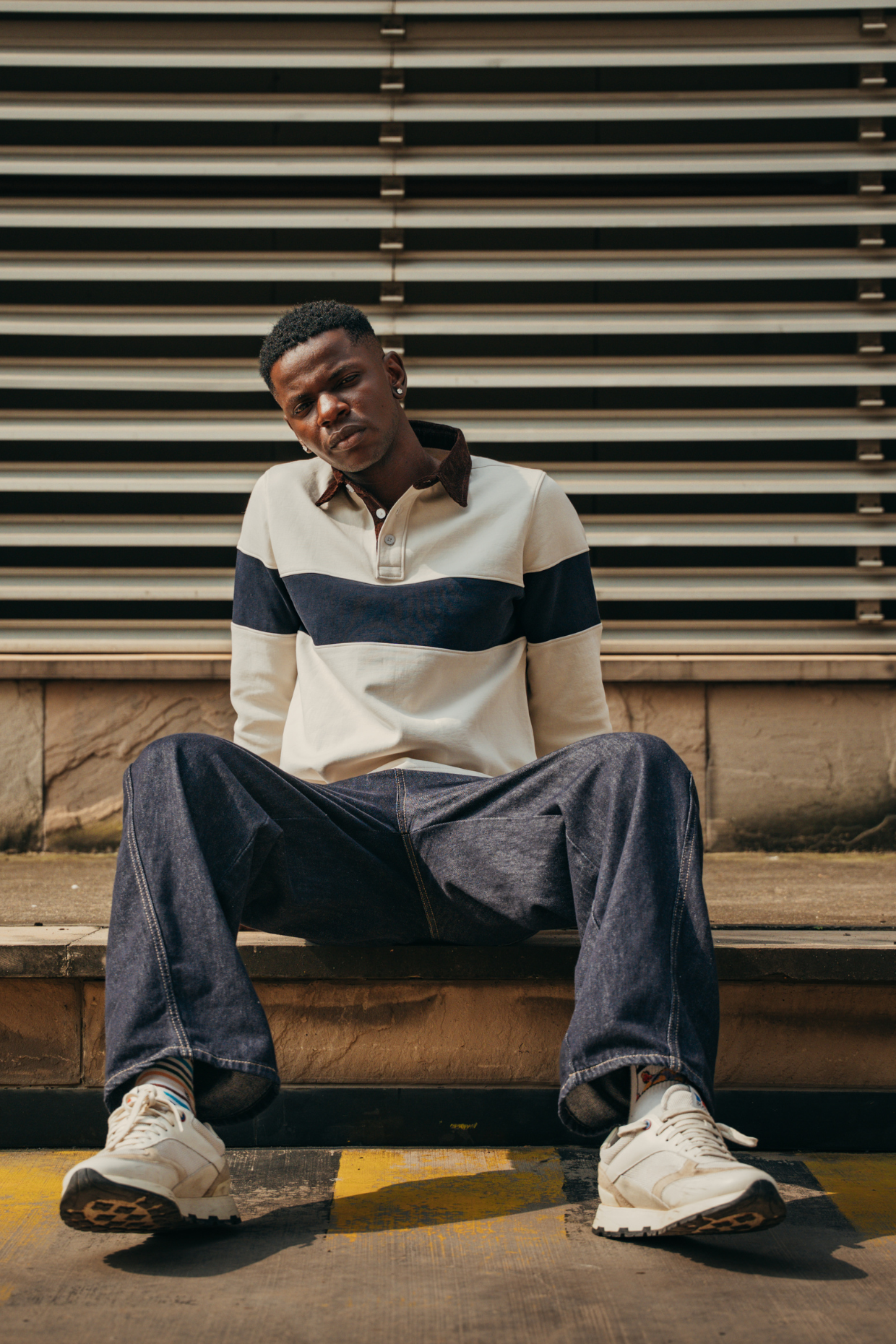 Orlando Offwhite Corduroy Collar T-Shirt