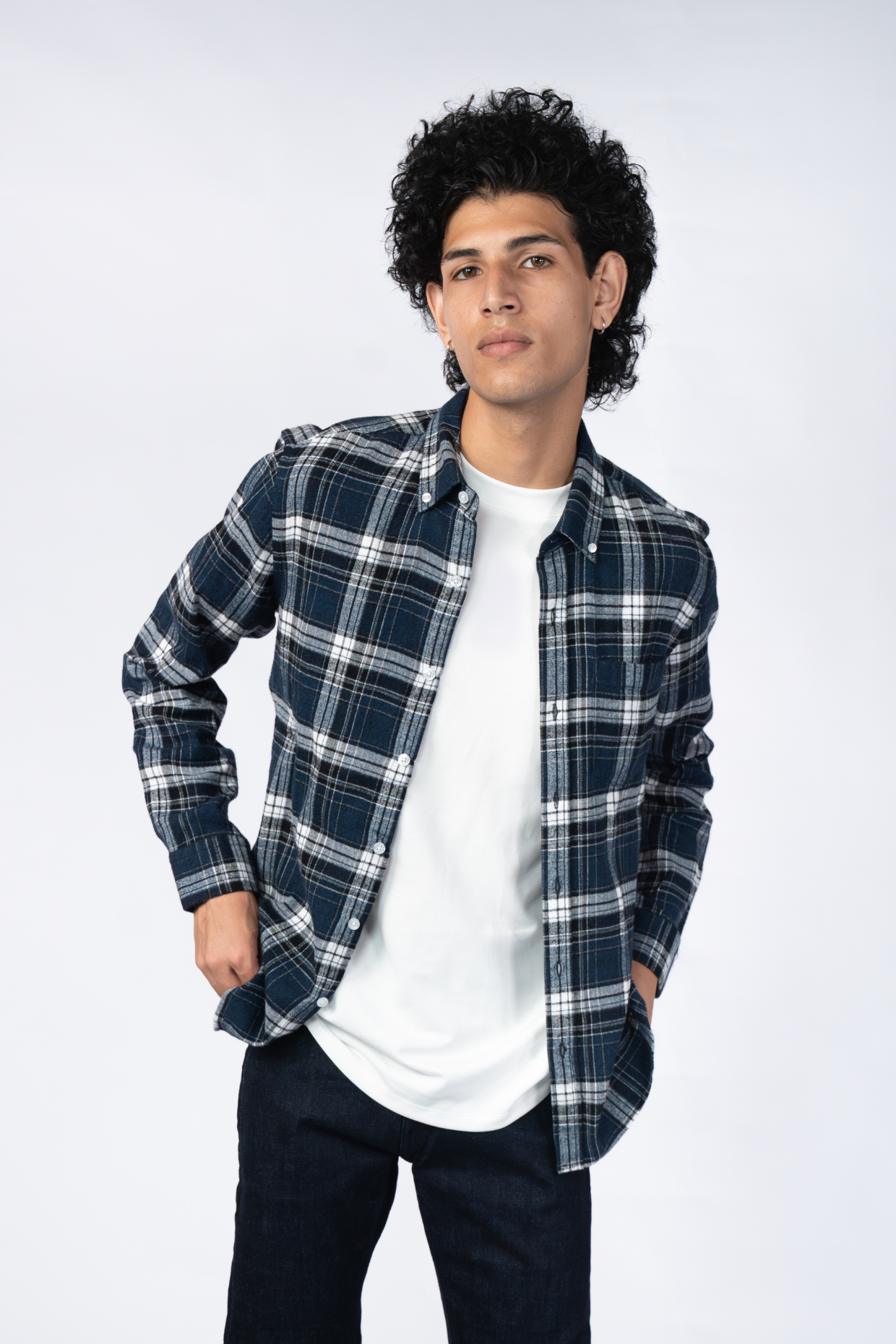 Mercy Deep Blue Check Shirt