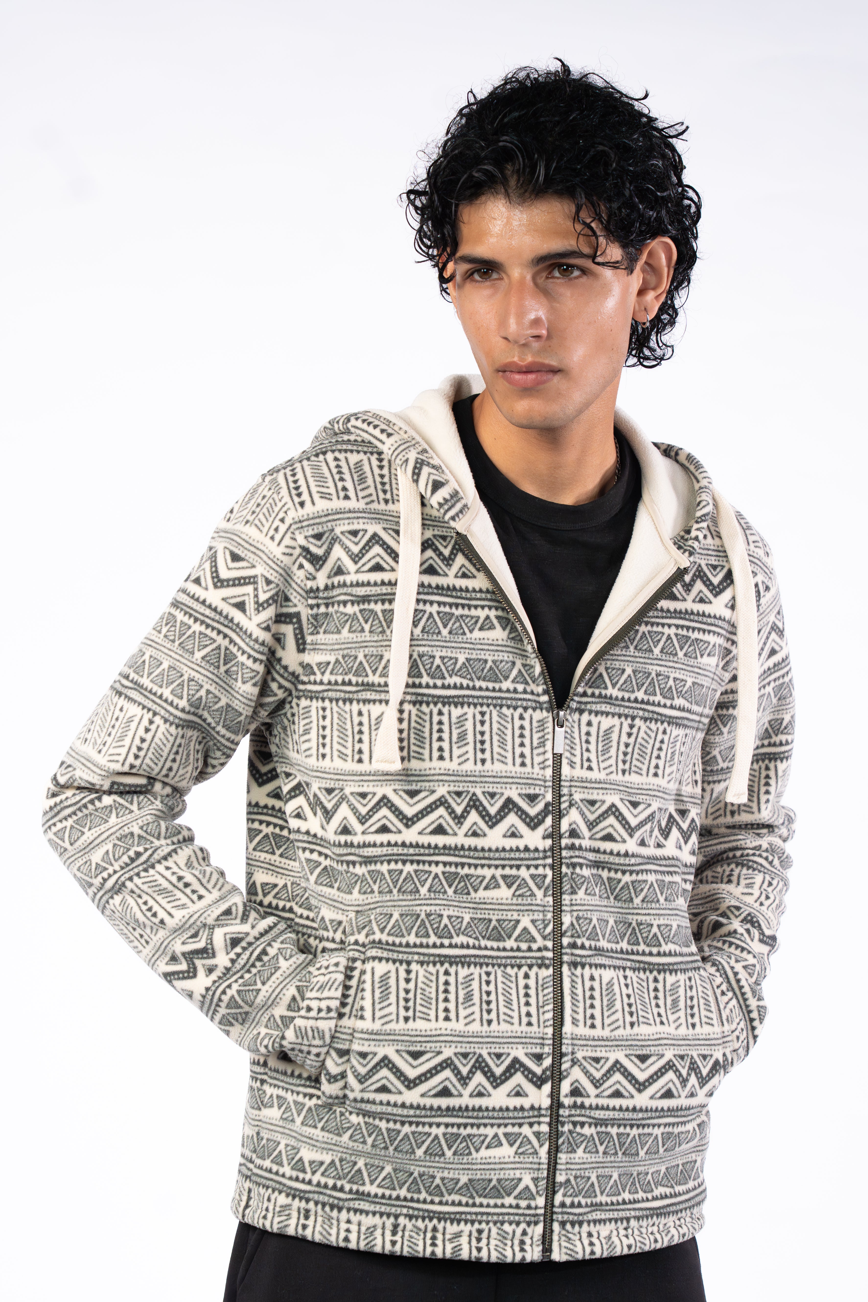 Men’s Cloud Grey Full Zip Sweatshirt